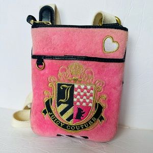 Juicy Couture Crossbody Bag Purse Vintage Y2K velour